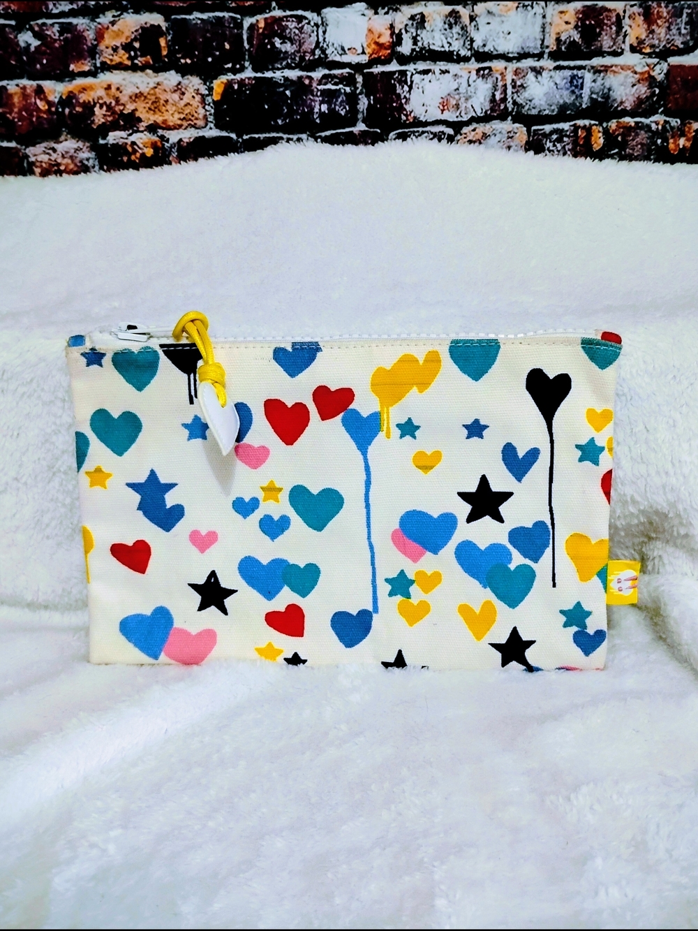 Roller Rabbit  Starry Starry Love Zipper Pouch Cosmetic Make Up Utility Bag - Picture 2 of 14